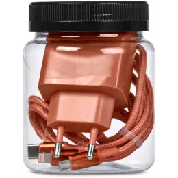 Serendipio Tenby Tech Set Burnt Orange Jar
